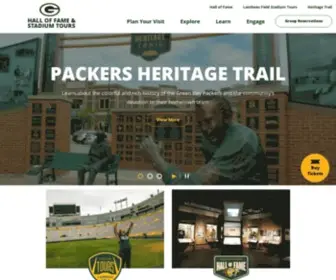 Packershalloffame.org(Green Bay Packers Hall of Fame & Stadium Tours) Screenshot