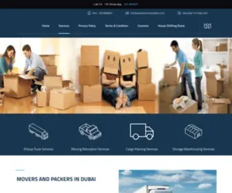 Packersmoversdubai.com(Best Movers and Packers in Dubai & Sharjah) Screenshot