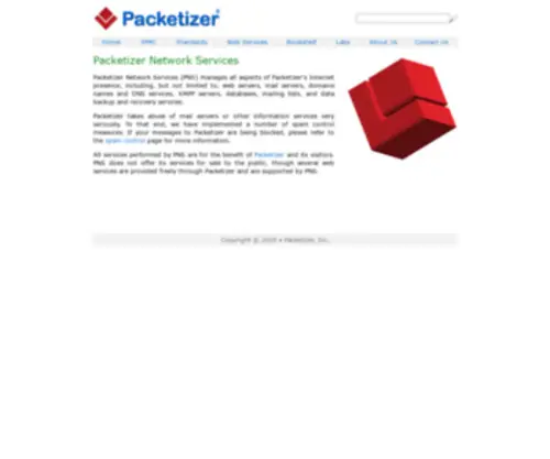 Packetizer.net(Packetizer Network Services) Screenshot