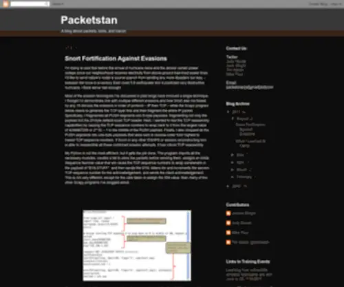 Packetstan.com(Packetstan) Screenshot