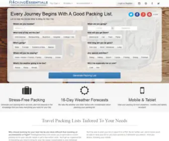 Packingessentials.com(Packingessentials) Screenshot