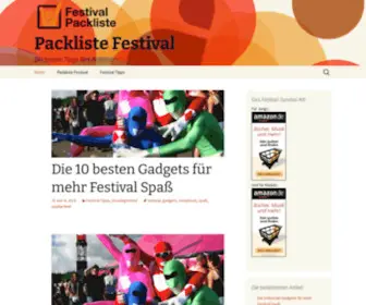 Packliste-Festival.de(Packliste Festival) Screenshot