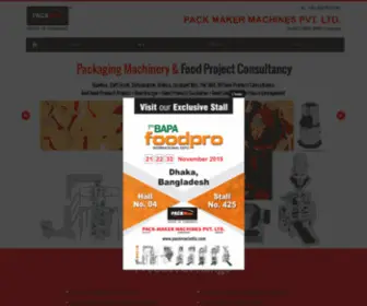 Packmacindia.com(Packaging machinery manufacturers India) Screenshot