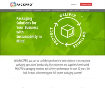 Packproinc.com(Canada's Full) Screenshot