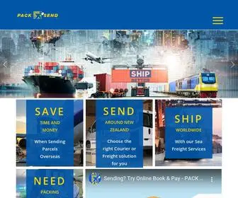 Packsend.co.nz(Local & International Postal Courier & Freight Specialists NZ) Screenshot