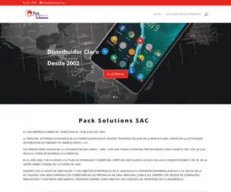 Packsolu.net(Pack Solutions Web) Screenshot