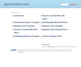 Packsonline.com(packsonline) Screenshot