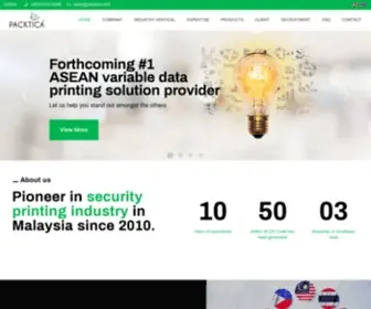 Packtica.com(Variable Data Printing Malaysia) Screenshot