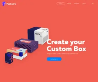 Packwire.com(Custom Boxes) Screenshot