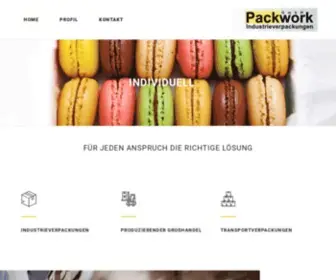 Packwork.de(Die packwork gmbh ist ein auf die pu) Screenshot