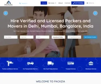 PackZia.com(Packers and Movers India) Screenshot