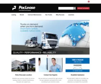 Paclease.com.au(PacLease rental fleet) Screenshot
