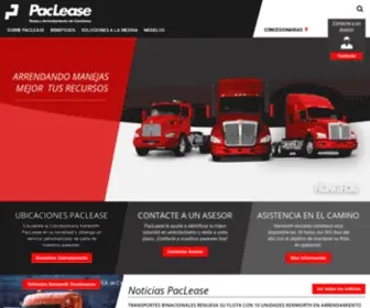 Paclease.com.mx(Renta y Arrendamiento de Camiones) Screenshot
