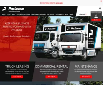 Paclease.com(Commercial Truck Rental and Leasing) Screenshot