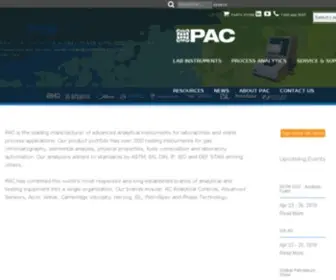 Paclp.com(Lab and process analytical instruments for petroleum analysis) Screenshot