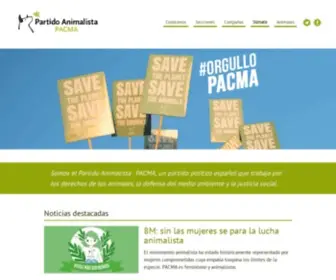 Pacma.es(Partido Animalista) Screenshot
