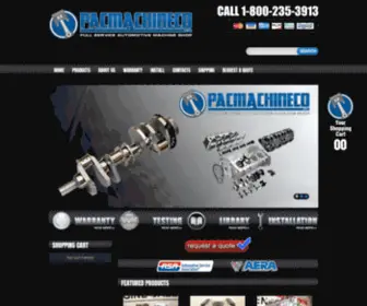 Pacmachineco.com(7 YearMile Warranty) Screenshot