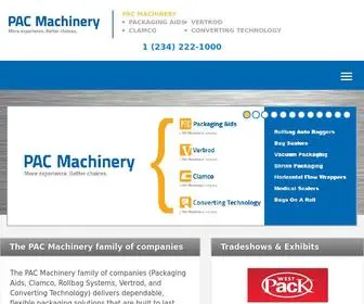 Pacmachinery.com(PAC Machinery) Screenshot