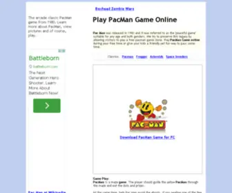 Pacmangame.net(pacmangame) Screenshot