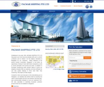 Pacmar.com.sg(Pacmar Shipping) Screenshot