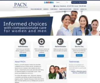 Pacn.org(Pregnancy Assistance Center) Screenshot