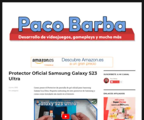 Pacobarba.com(Paco Barba Blog) Screenshot