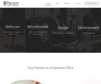 Pacom.be(We make IT possible) Screenshot