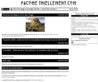 Pacomethiellement.com(Pacôme Thiellement) Screenshot