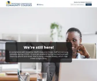 Pacommunitycolleges.org(Pennsylvania Commission for Community Colleges) Screenshot