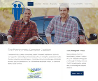 Pacompeercoalition.org(The Pennsylvania Compeer Coalition) Screenshot