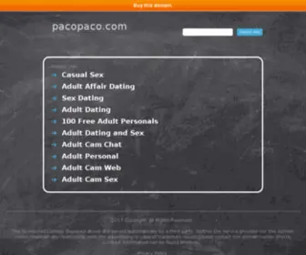 PacoPaco.com(pacopaco) Screenshot