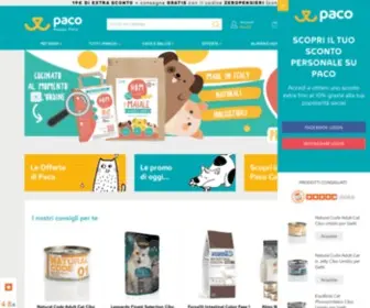 Pacopetshop.it( negozio on line) Screenshot