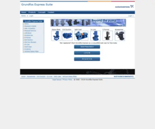 Pacopumps.com(Grundfos CBS) Screenshot