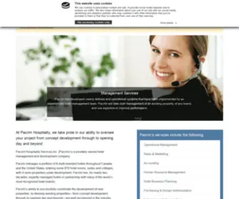 Pacrimhospitality.com(Pacrim Hospitality Services Inc) Screenshot