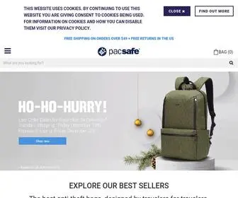 Pacsafe.com(Free Shipping For US Orders > US$49) Screenshot