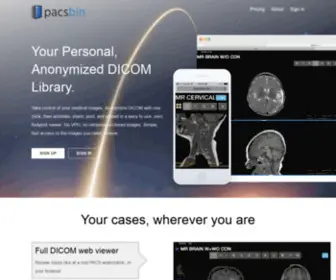 Pacsbin.com(Your Personal Cloud PACS) Screenshot