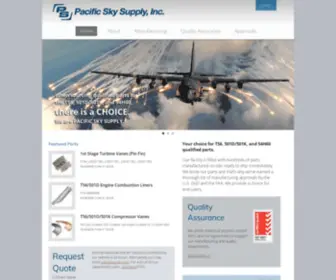 Pacsky.com(Pacific Sky Supply) Screenshot