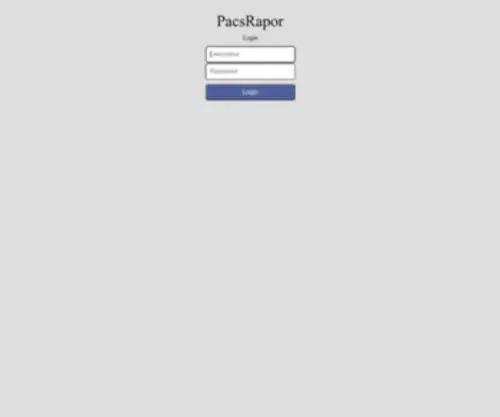 Pacsrapor.com(Pacsrapor) Screenshot