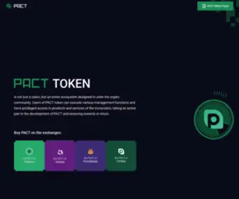 Pact-Token.com(PACT tokens) Screenshot