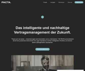 Pacta-Cloud.com(PACTA Vertragsmanagement) Screenshot