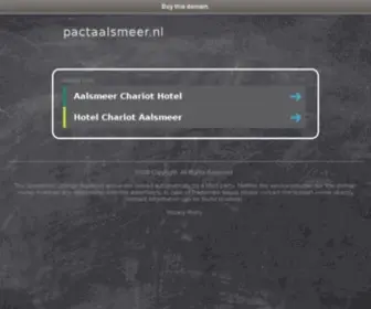 Pactaalsmeer.nl(Welkom bij PACT Aalsmeer) Screenshot