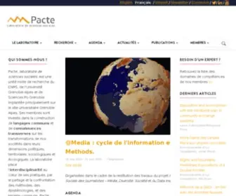 Pacte-Grenoble.fr(Laboratoire de sciences sociales) Screenshot