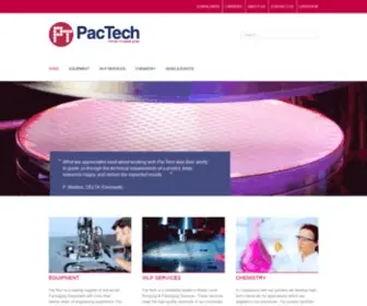 Pactech.com(The official website of PacTech) Screenshot