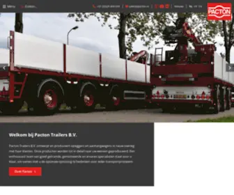 Pacton.nl(Welkom bij Pacton Trailers B.V) Screenshot