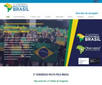 Pactopelobrasil.org.br(8º Congresso Pacto pelo Brasil) Screenshot