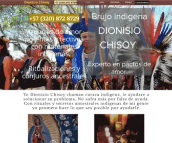 Pactosyamarresdeamorconelchamanindigena.com(Chaman Chisoy) Screenshot