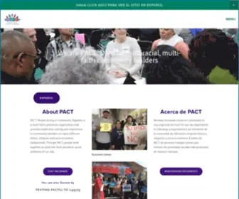 Pactsj.org(People Acting in Community Together) Screenshot