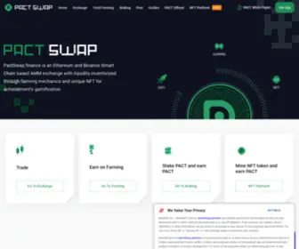 Pactswap.finance(Decentralized Crypto Exchange PactSwap) Screenshot