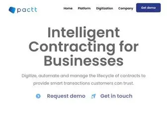 Pactt-Technology.com(Intelligent Contracting for Businesses) Screenshot