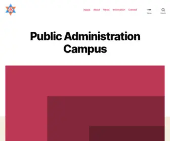 Pactu.edu.np(Public Administration Campus) Screenshot
